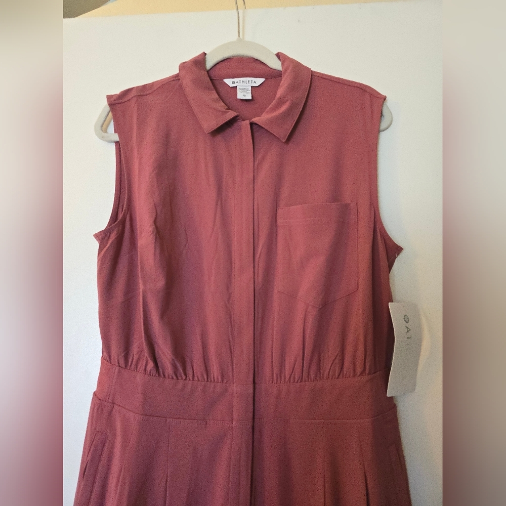 Athleta Mauve Sleeveless Jumpsuit